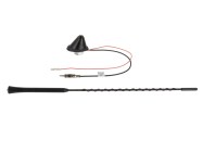 Tetőantenna 12V stílusú AM/FM 72 fok dőléssel DIN(m) csatlakozó 12V külső táplálás 152000-33