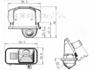 ASTK-1813  speciális tolatókamera TOYOTA Corolla