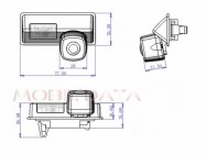 ASTK-1816 speciális tolatókamera NISSAN Tenna