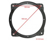 Hyundai i40 2011 > hangszóró kiemelő keret első-hátsó ajtó 165mm 271143-02, beszerelő keret, beépítő keret, beépíthető keret