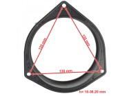 Fiat Doblo első, Opel hátsó 130mm-es hangszóró keret 271230-09, autóhifi hangszóó cseréhez