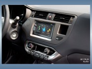 Kia Rio 2011.09-> dupla DIN autórádió beépítő keret 381178-29