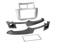 Toyota Yaris 2007-2012 dupla DIN autórádió beépítő keret ezüst CT24TY22