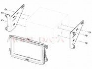 VW, Seat, Skoda rádió beépítő keret Dupla DIN gumi borítással 391320-30-1 robbantott ábrája