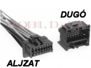 PIONEER autórádió csatlakozó aljzat (kábelen levő) és catlakozó dugó (készülékben levő) 510392