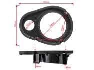 Ford Escort hangszóró beépítő keret első ajtóba 572059-C, kiemelő gyűrű, beszerelő adapter, beépítő, beépíthető, autóhifi