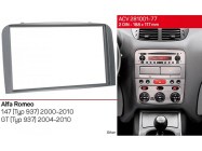 Alfa 147 autórádió beépítő keret Dupla DIN Black Line csak keret 572111-TTQ2C