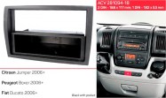 Fiat Ducato 2006- , Citroen Jumper, Peugeot Boxer autórádió beszerelő keret Dupla ISO 1 DIN rádiókhoz 572313-C