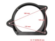 Peugeot 207 hangszóró beépítő keret Ø165mm első ajtó 572317-C