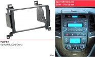 Hyundai Santa Fe 2008-2010 autórádió beépítő keret dupla DIN 572353-TT OEM rádió