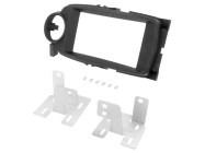 Toyota Yaris (XP13) 2011.10-2014.07 dupla DIN autórádió beépítő keret Fekete 381300-25-2