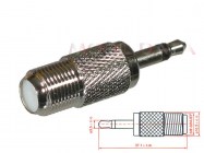 F aljzat - 3,5mm monó jack dugó adapter